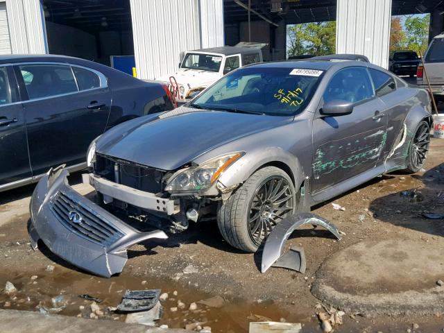 JNKCV64E38M101821 - 2008 INFINITI G37 BASE GRAY photo 2