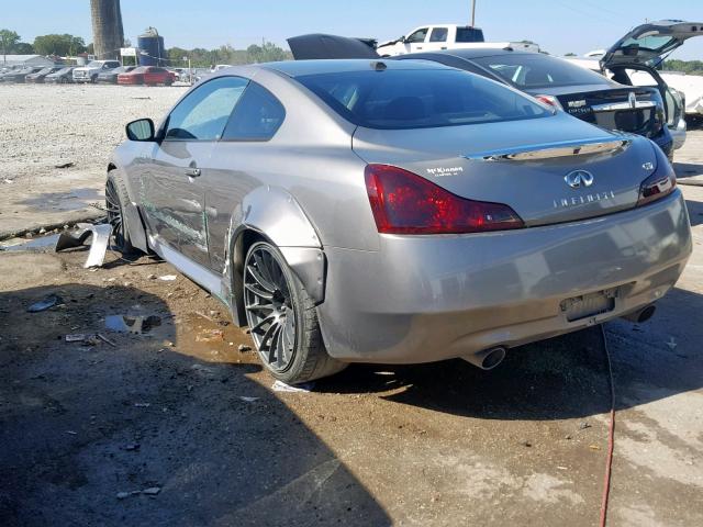 JNKCV64E38M101821 - 2008 INFINITI G37 BASE GRAY photo 3