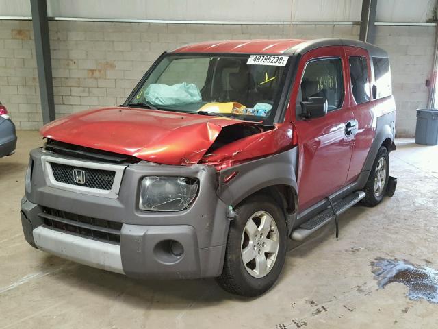 5J6YH28544L003800 - 2004 HONDA ELEMENT EX ORANGE photo 2