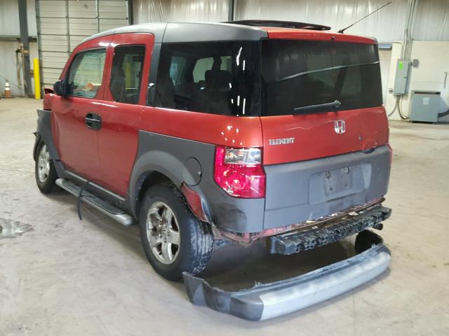 5J6YH28544L003800 - 2004 HONDA ELEMENT EX ORANGE photo 3