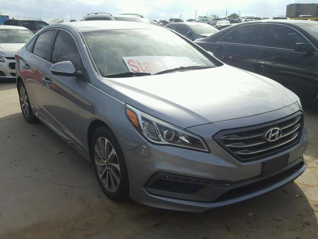 5NPE34AF4FH032906 - 2015 HYUNDAI SONATA SPO GRAY photo 1