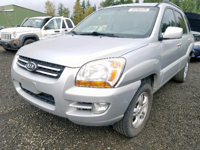 KNDJF723777304947 - 2007 KIA SPORTAGE E SILVER photo 2