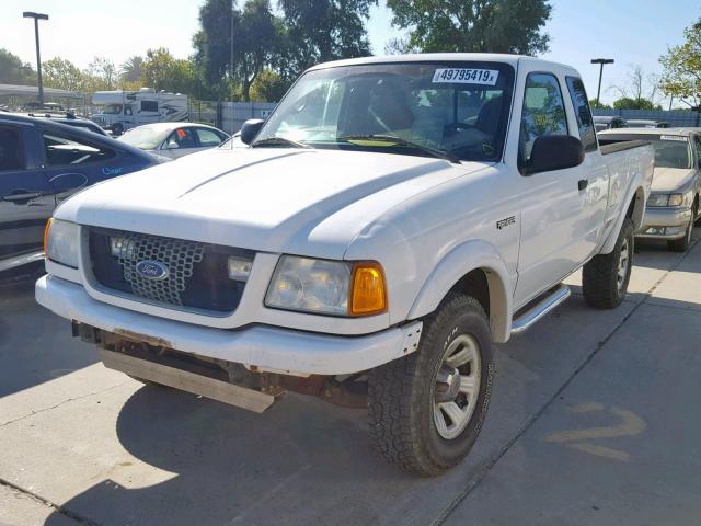 1FTYR14E93PA58219 - 2003 FORD RANGER SUP WHITE photo 2