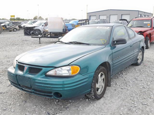 1G2NE12T9XM714737 - 1999 PONTIAC GRAND AM S GREEN photo 2