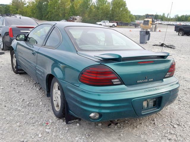 1G2NE12T9XM714737 - 1999 PONTIAC GRAND AM S GREEN photo 3