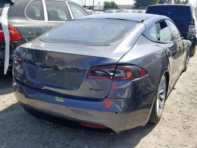 5YJSA1E24JF248387 - 2018 TESLA MODEL S رمادي صورة 4