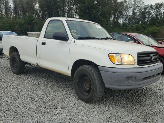 5TBJN32112S308249 - 2002 TOYOTA TUNDRA WHITE photo 1