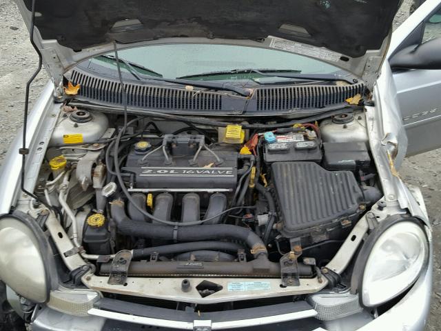 1B3ES46C51D183626 - 2001 DODGE NEON SE SILVER photo 7