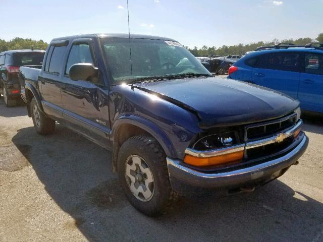 1GCDT13WX1K261379 - 2001 CHEVROLET S TRUCK S1 BLUE photo 1