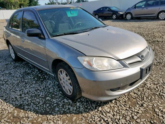 2HGES16554H565646 - 2004 HONDA CIVIC LX GRAY photo 1