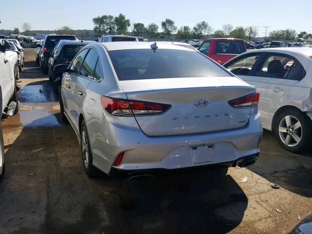 5NPE34AF2JH637824 - 2018 HYUNDAI SONATA SPO SILVER photo 3