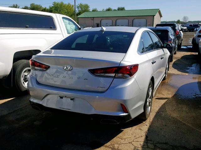 5NPE34AF2JH637824 - 2018 HYUNDAI SONATA SPO SILVER photo 4