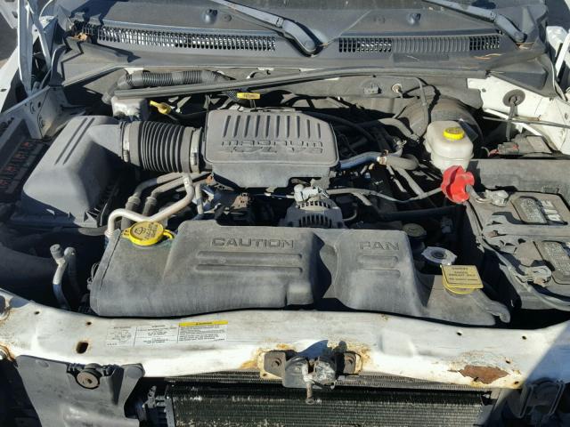 1D7HL38N34S649352 - 2004 DODGE DAKOTA QUA WHITE photo 7