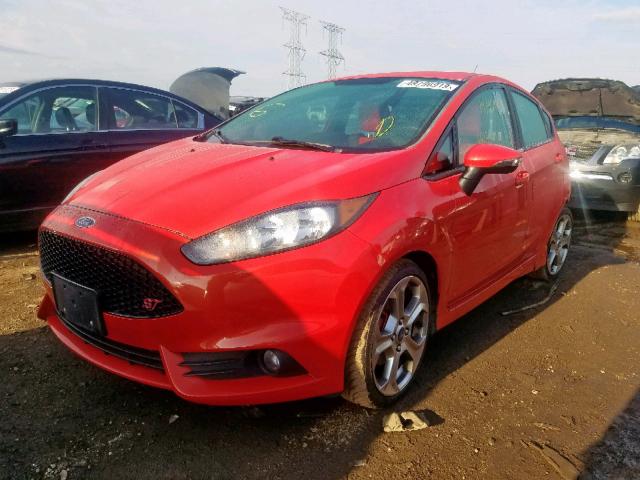 3FADP4GX7FM187997 - 2015 FORD FIESTA ST ORANGE photo 2