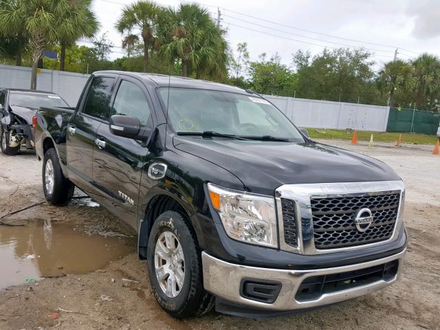 1N6AA1EK5HN554955 - 2017 NISSAN TITAN S BLACK photo 1