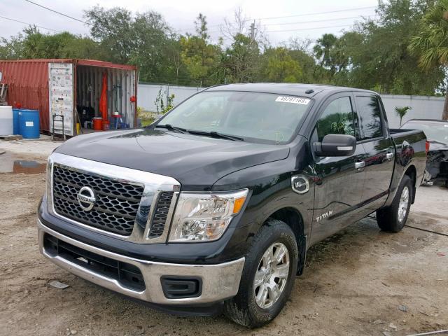 1N6AA1EK5HN554955 - 2017 NISSAN TITAN S BLACK photo 2