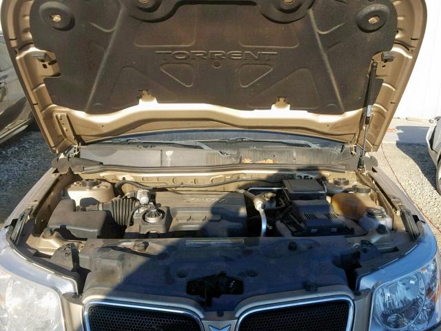 2CKDL63FX76251551 - 2007 PONTIAC TORRENT GOLD photo 7