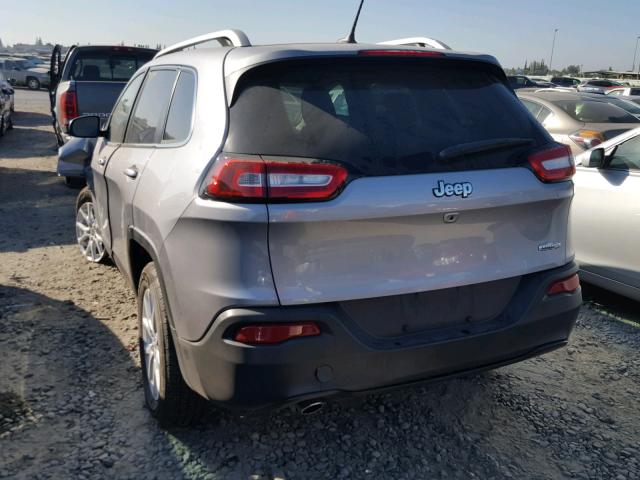 1C4PJLCBXJD612162 - 2018 JEEP CHEROKEE L SILVER photo 3