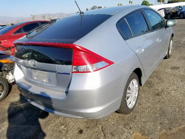 JHMZE2H54BS012338 - 2011 HONDA INSIGHT LX SILVER photo 4