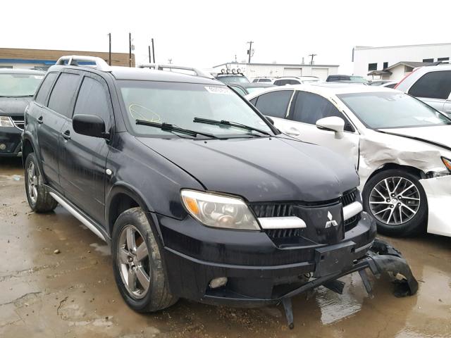 JA4LZ41F76U053772 - 2006 MITSUBISHI OUTLANDER BLACK photo 1