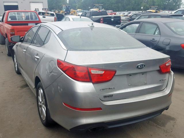 5XXGN4A76EG326300 - 2014 KIA OPTIMA EX SILVER photo 3