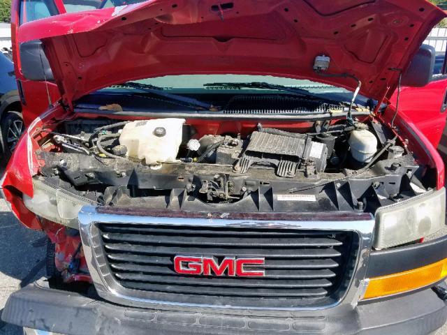 1GTGG25V851166178 - 2005 GMC SAVANA G25 RED photo 7