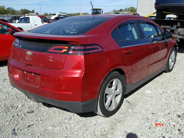 1G1RB6E42FU111885 - 2015 CHEVROLET VOLT MAROON photo 4