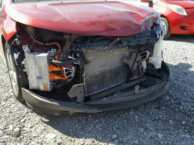 1G1RB6E42FU111885 - 2015 CHEVROLET VOLT MAROON photo 9