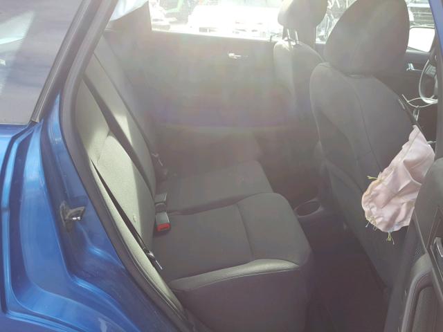 1FAHP3GN1AW209348 - 2010 FORD FOCUS SES BLUE photo 6