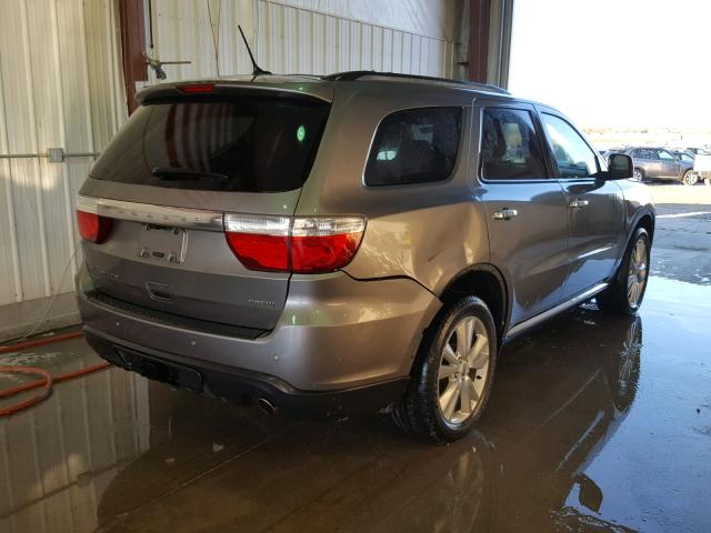 1C4RDJDG8DC509251 - 2013 DODGE DURANGO CR GRAY photo 4