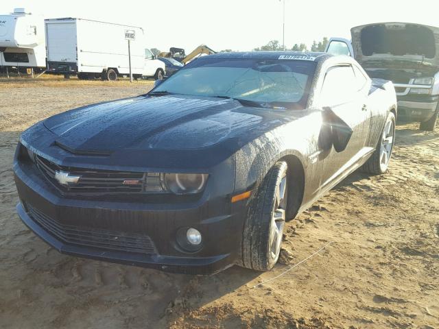 2G1FT1EW9C9170591 - 2012 CHEVROLET CAMARO 2SS BLACK photo 2