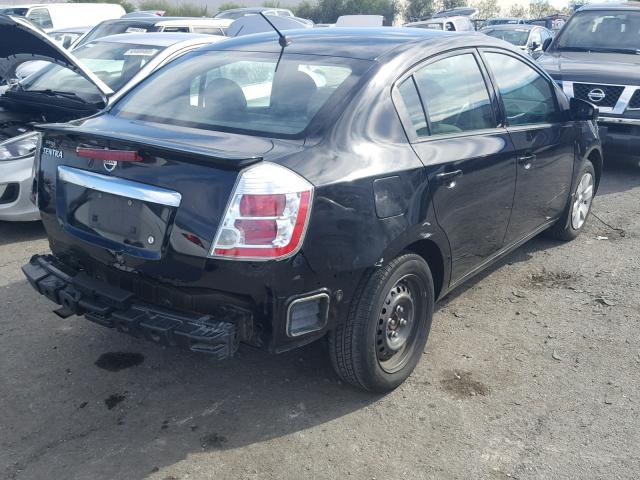 3N1AB6AP9CL774609 - 2012 NISSAN SENTRA 2.0 BLACK photo 4