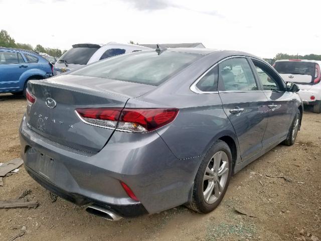 5NPE34AF7JH630691 - 2018 HYUNDAI SONATA SPO GRAY photo 4