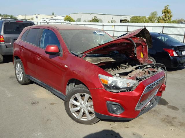 4A4AP3AU5EE019374 - 2014 MITSUBISHI OUTLANDER RED photo 1