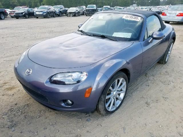 JM1NC25F560108919 - 2006 MAZDA MX-5 MIATA SILVER photo 2