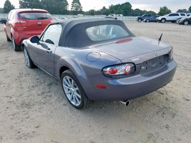 JM1NC25F560108919 - 2006 MAZDA MX-5 MIATA SILVER photo 3