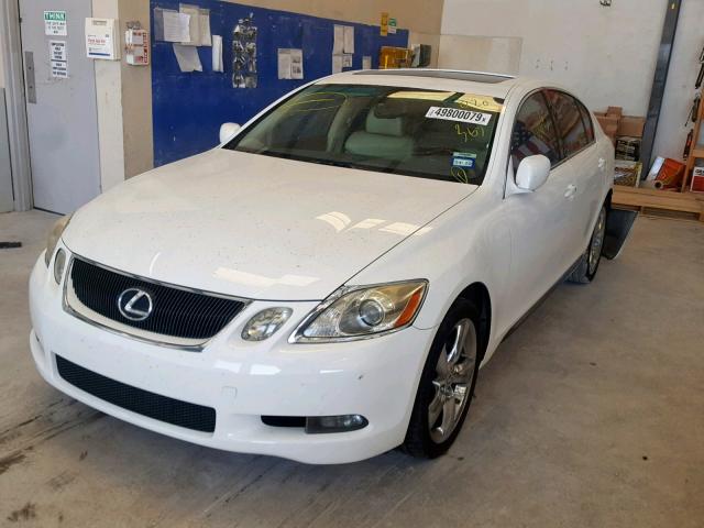 JTHBH96S965020367 - 2006 LEXUS GS 300 WHITE photo 2