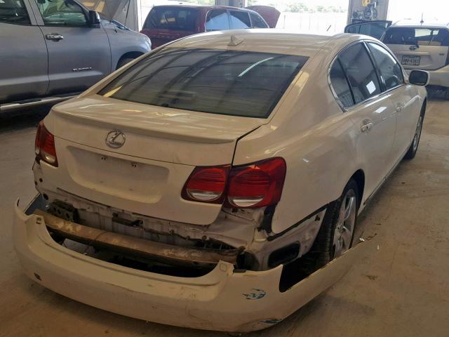 JTHBH96S965020367 - 2006 LEXUS GS 300 WHITE photo 4