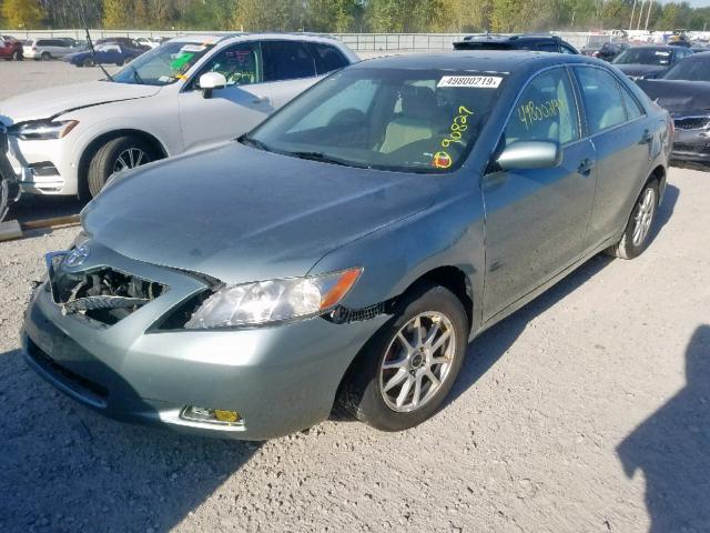 4T1BE46K27U723079 - 2007 TOYOTA CAMRY NEW GREEN photo 2