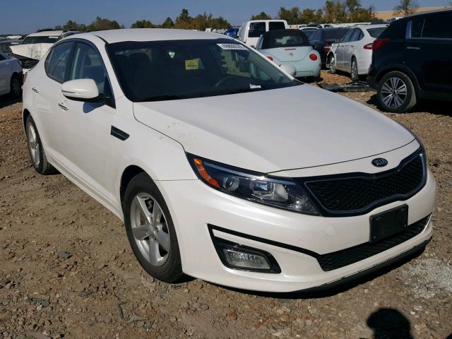 KNAGM4A71F5559118 - 2015 KIA OPTIMA LX WHITE photo 1