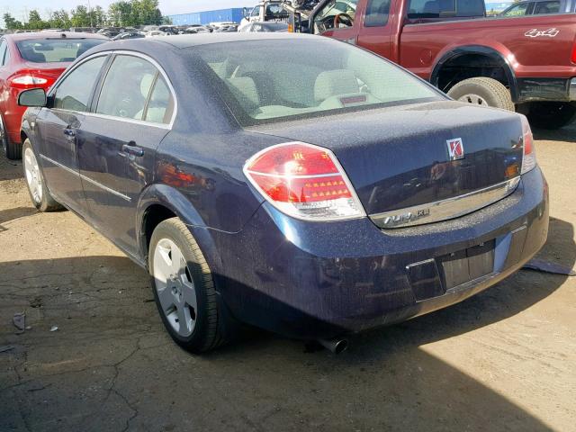 1G8ZS57N48F145402 - 2008 SATURN AURA XE BLUE photo 3