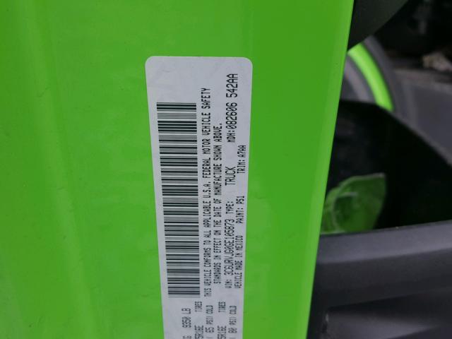 3C6URVJG0GE105873 - 2016 RAM PROMASTER 绿色 照片 10