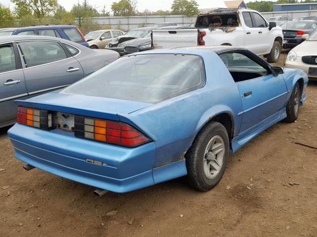 1G1FP23E6ML116504 - 1991 CHEVROLET CAMARO RS BLUE photo 4