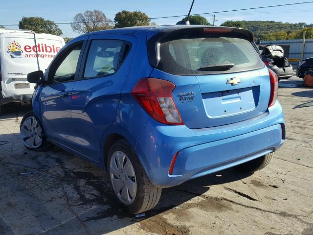 KL8CB6SA1HC730602 - 2017 CHEVROLET SPARK LS BLUE photo 3