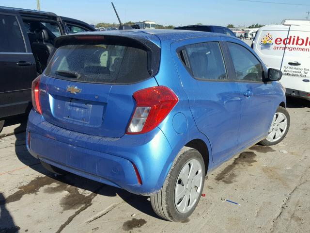 KL8CB6SA1HC730602 - 2017 CHEVROLET SPARK LS BLUE photo 4