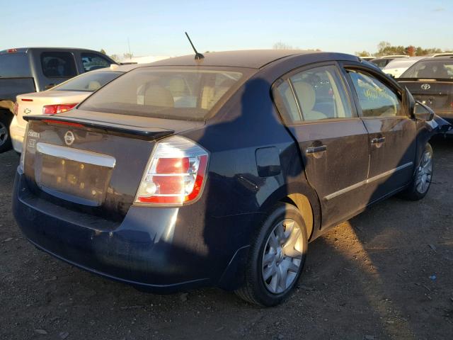 3N1AB6AP7CL631593 - 2012 NISSAN SENTRA 2.0 BLUE photo 4