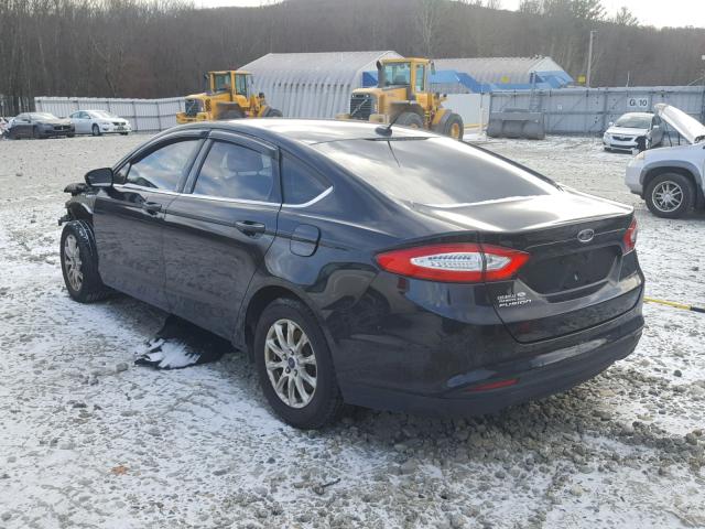 3FA6P0G75FR272258 - 2015 FORD FUSION S BLACK photo 3