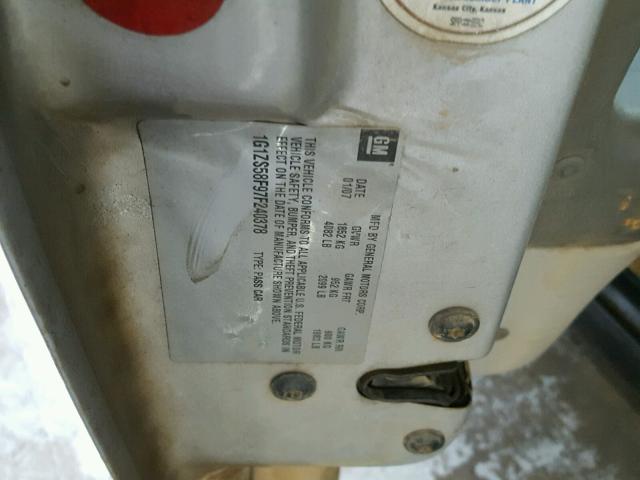 1G1ZS58F97F240378 - 2007 CHEVROLET MALIBU LS 银色 照片 10