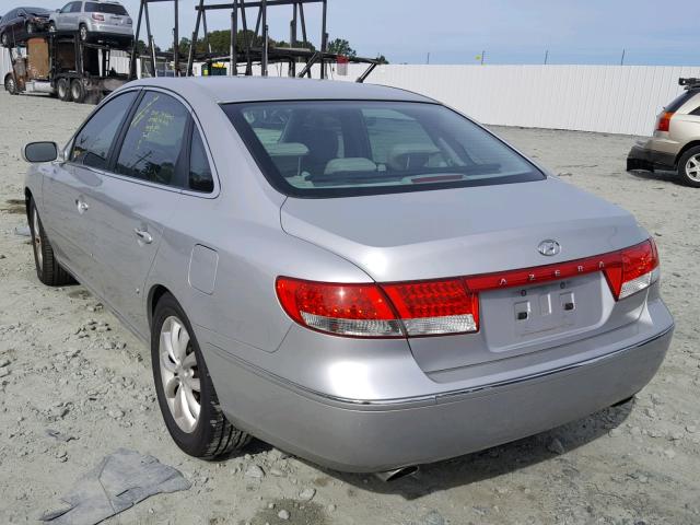 KMHFC46F16A059982 - 2006 HYUNDAI AZERA SE SILVER photo 3