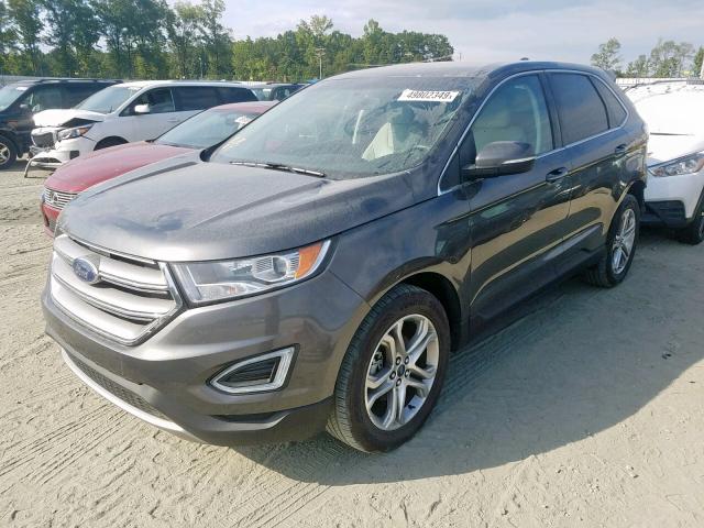 2FMPK3K97JBB74245 - 2018 FORD EDGE TITAN GRAY photo 2